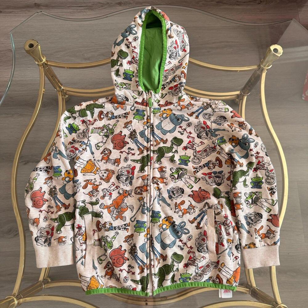 EUC Disney Store Toy Story 4 Hooded Zip Hoodies Jacket Size 7/8